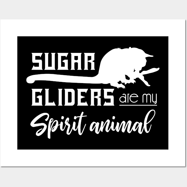 Spirit Animal Australia Animal Gift Sugar Glider Wall Art by shirtsyoulike